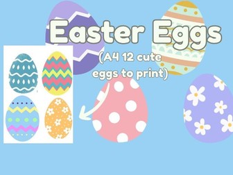 Easter Egg Printable, Colourful Easter Eggs, Cute Easter Eggs, Easter Egg Hunt, Egg Patterns