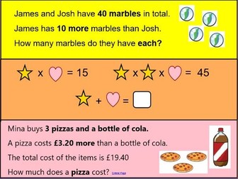 Year 5/6 Maths SATs revision problem solving questions on SMART Notebook. Based on White Rose Scheme