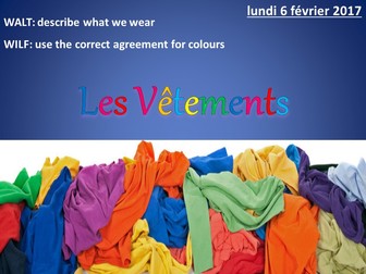 Vêtements et couleurs - La valise de Dorothée