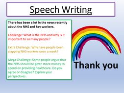 how to write a speech for nhs president