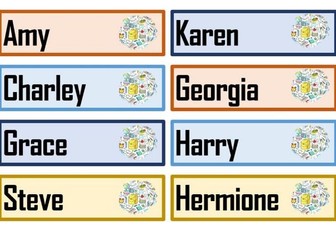 Peg and Tray Labels - Change Names & Print