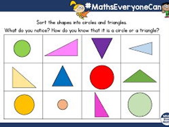 Reception Maths Autumn Circles Triangles and Prepositions