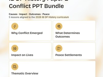 IB DP History Paper 2 Conflict PPT Bundle – Causes, Impact & Peace