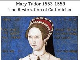 AS WJEC GOVERNMENT, REBELLION AND SOCIETY IN WALES AND ENGLAND c.1485- 1603 (Mary I)
