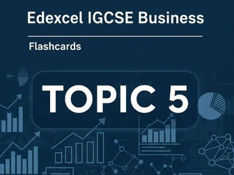 IGCSE Business Edexcel Flash Card Topic 5