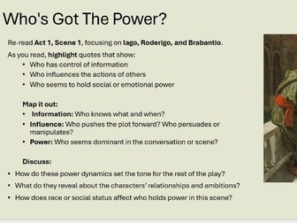 LOVE THROUGH THE AGES - OTHELLO A1S1