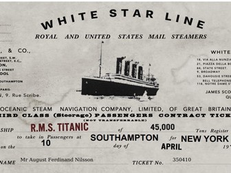 Titanic passenger tickets