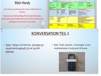Mobile phones in German, key vocab and phrases