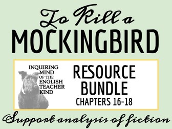 To Kill a Mockingbird Chs. 16-18 Quiz & Close Reading Bundle