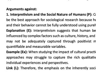 IGCSE SOCIOLOGY-UNIT 1 ESSAY EXAMPLES (2)