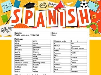 Local Area Revision Worksheet