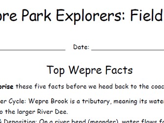 Wepre Park Field Study