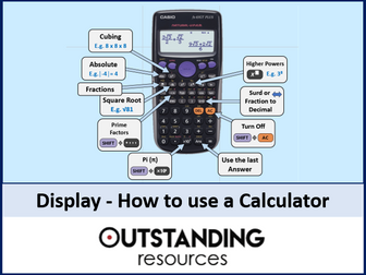 How to use a Calculator (Classroom Display)