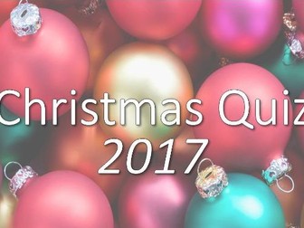 Christmas Quiz 2017
