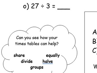 Division Questions - Mixed - Yr 2 - 3