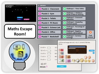 Maths Escape Room (Online)