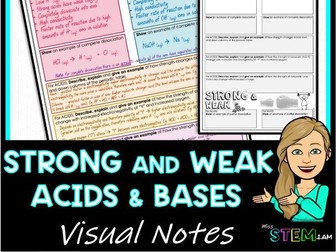 Strong and Weak Acids and Bases Worksheets