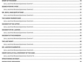 Jekyll & Hyde: Full text study booklet