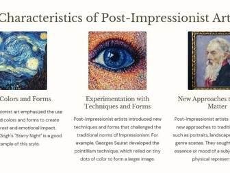PPT on post-impressionism