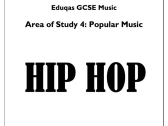 Eduqas GCSE Music - HIP HOP (AoS4: Popular Music) - PPT and Workbook