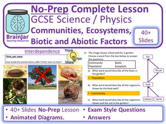Communities and Ecosystems, Biotic and Abiotic Factors