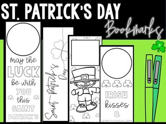 St.Patrick's Day Bookmarks to colour
