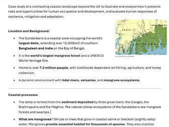 Sundarbans Case Study