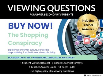 Buy Now! The Shopping Conspiracy - Film Viewing Questions