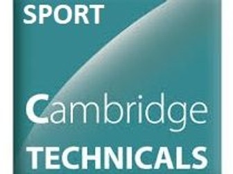 L3 Cambridge Technical Sport - UNIT 1 LO4 Mind Map & Questions
