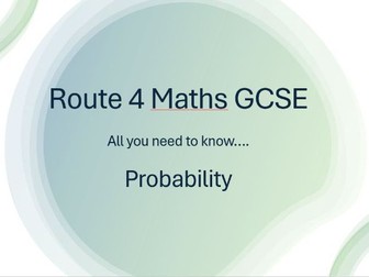 Route 4 Maths Stage 2 Probability