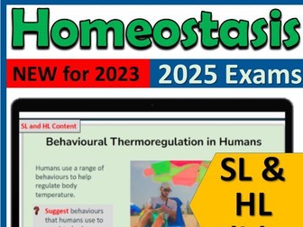 IB Biology D3.3 Homeostasis - IB Diploma First Exams 2025