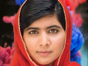 Malala Display Resources - Comic, banners, posters, quotes