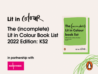 The (incomplete) Lit in Colour Book List  2022 Edition: KS2