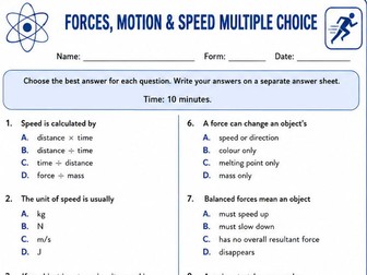 Common Entrance multiple choice by topic