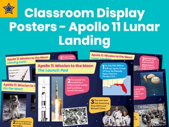 Classroom Display Posters – Apollo 11 Lunar Landing