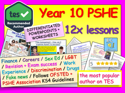 Year 10 PSHE + RSE | Teaching Resources