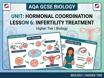 AQA GCSE Biology Hormonal Coordination L6: Infertility Treatment (HT)