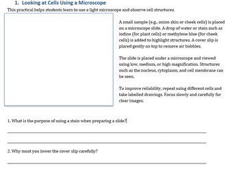 Edexcel required practical - Biology