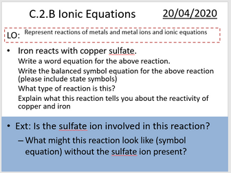 OCR 21st Century B Chemistry Topic C3