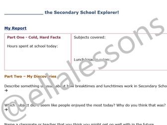 Secondary School Explorer - Transitioning to Year 7 - KS3