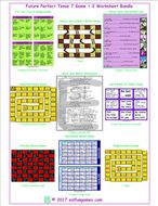 Future Perfect Tense 7 Game Plus 2 Worksheet Bundle