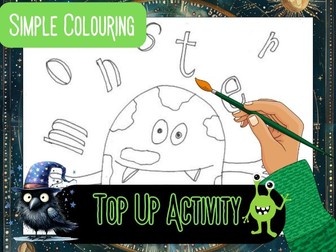 Monsters and Aliens Colouring Page (Creature 3)