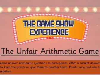 The Unfair Arithmetic Game KS2 SATs Revision