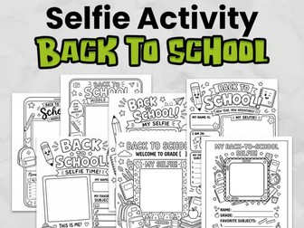 Back to School Selfie All About Me Activity | Primary & Secondary First Week Icebreaker (No-Prep)