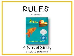 Rules - Novel Study (Focus Skill: Character)