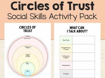 Circles of Trust Social Skills Activity Pack