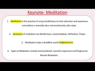 Mediation in Buddhism