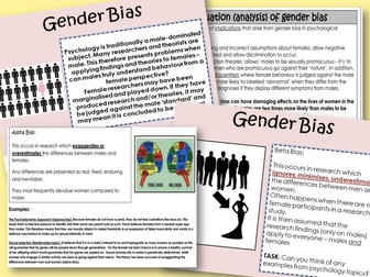 Gender Bias - Year 2 Issues - AQA Psychology