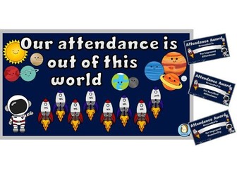 Attendance Display Pack - Space