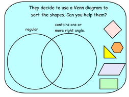 Sorting 2D Shapes According to their Properties Venn Diagrams ...